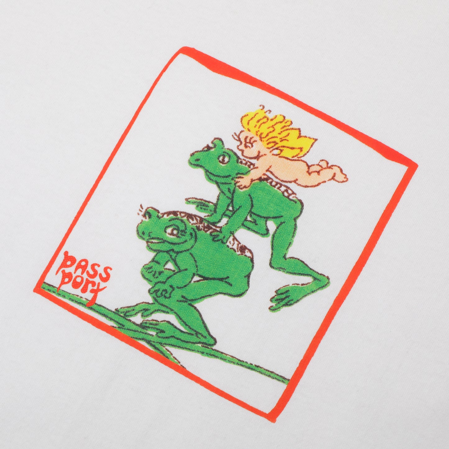 Leap Frog Tee - White