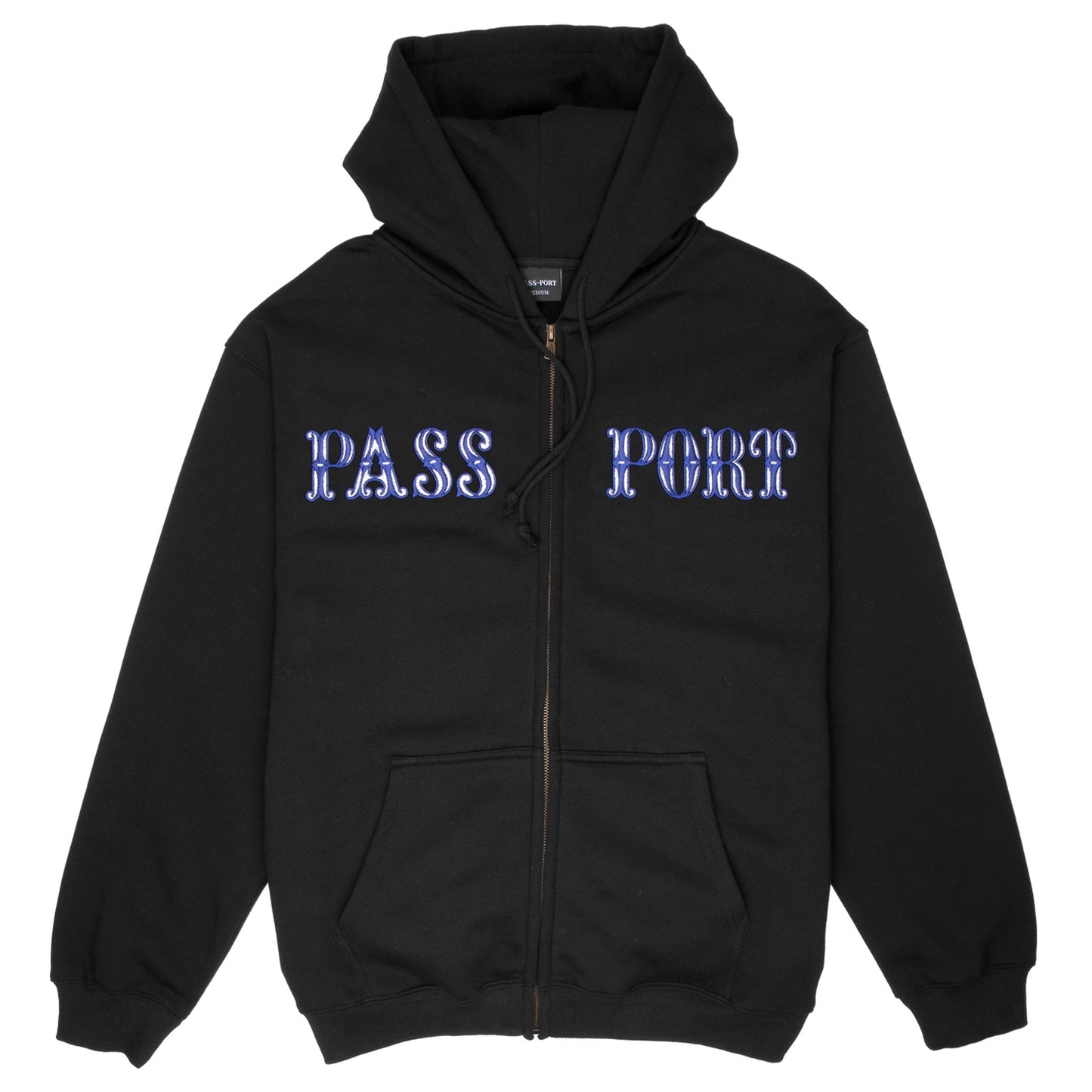 Glint Zip Hoodie - Black