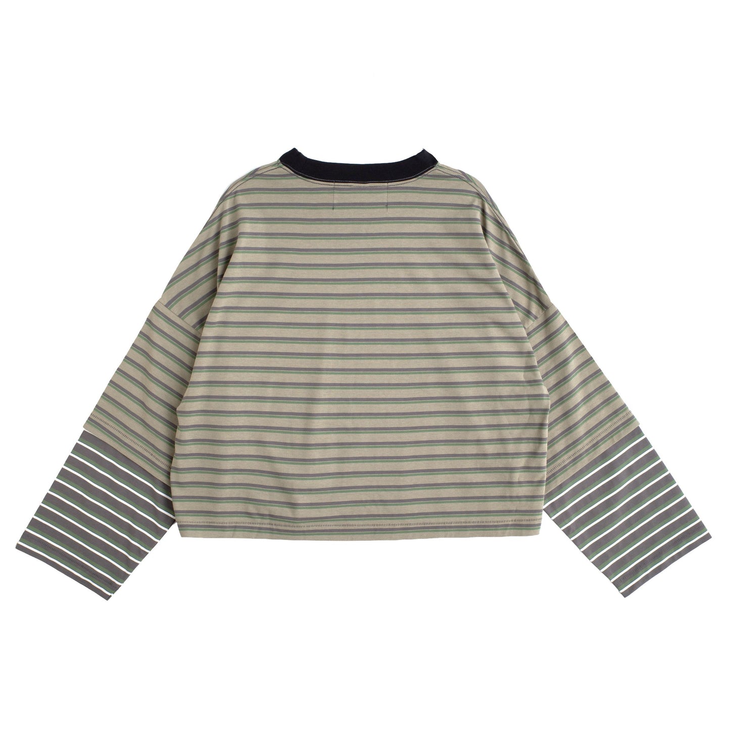 Double Layer Long Sleeve Tee - Olive