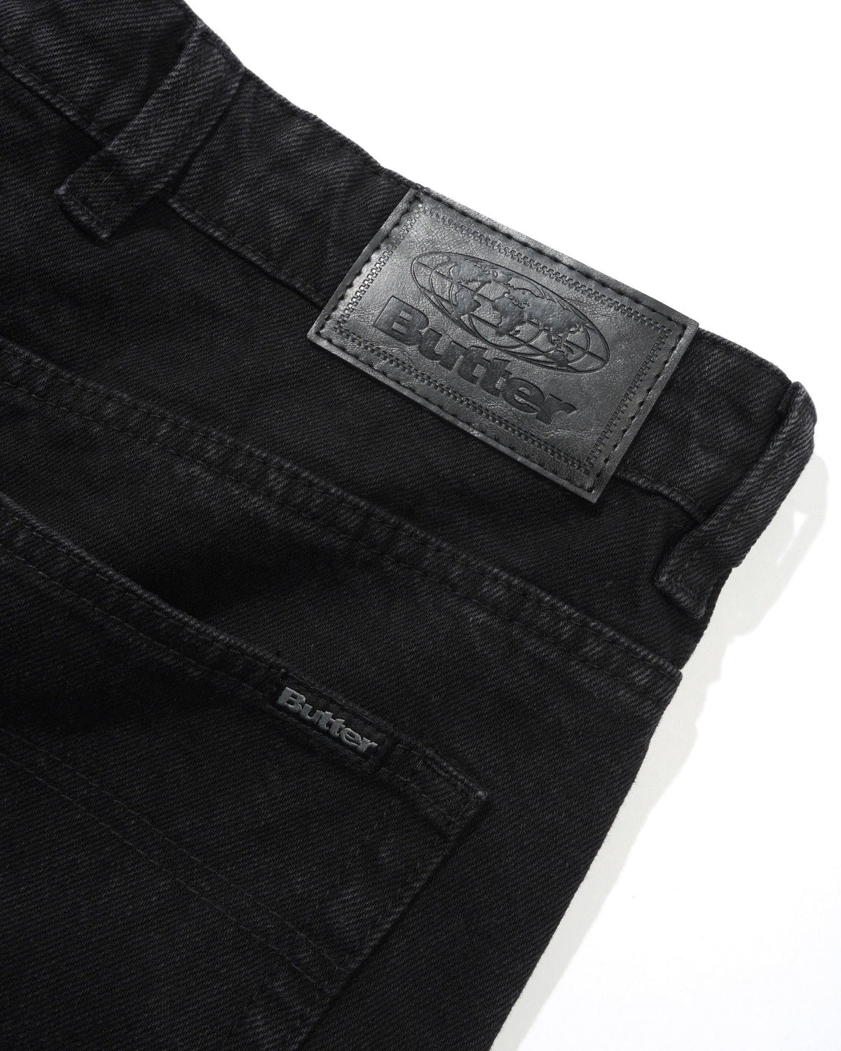 Relaxed Denim Jeans - Flat Black