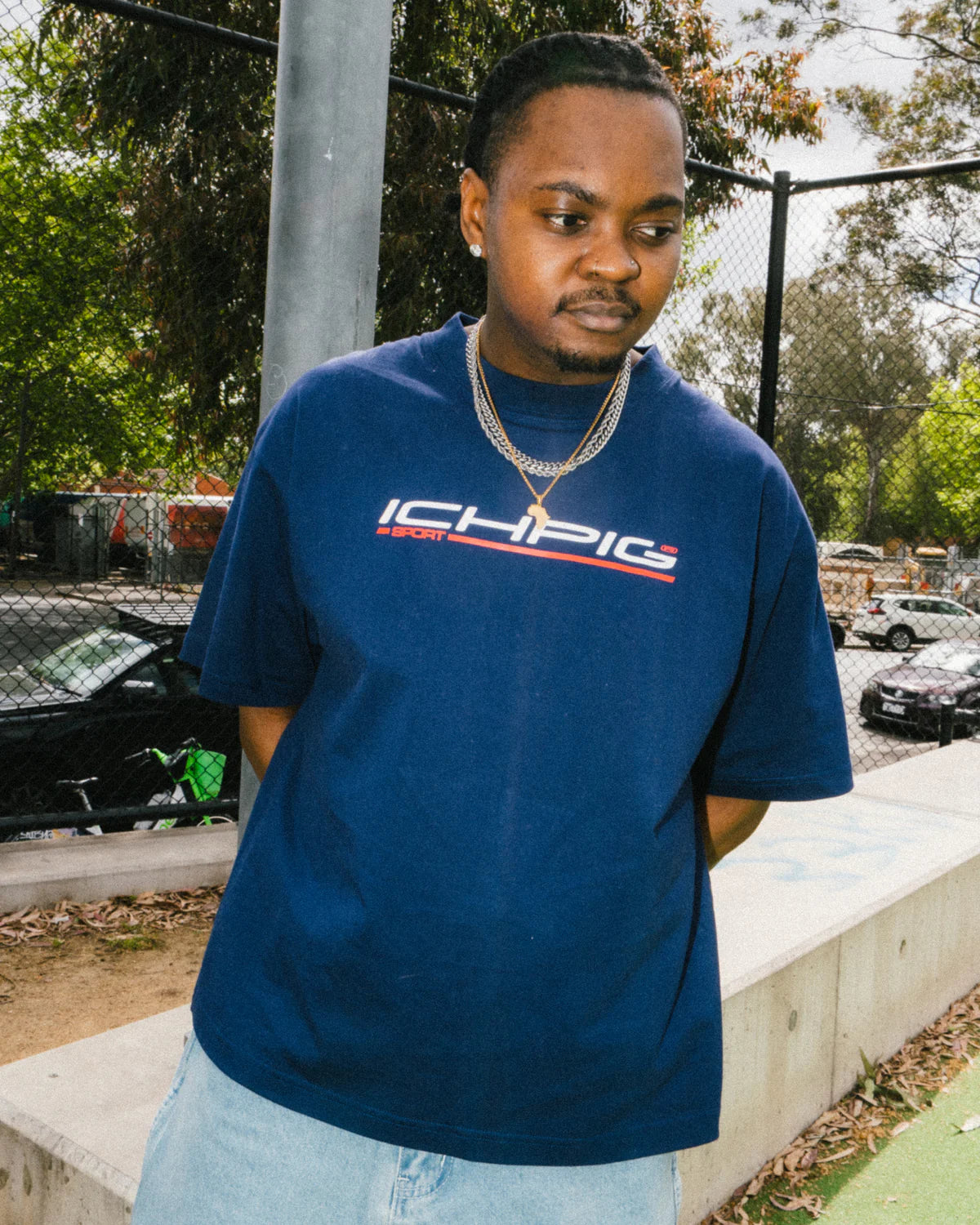 Sportsline Tee - Navy