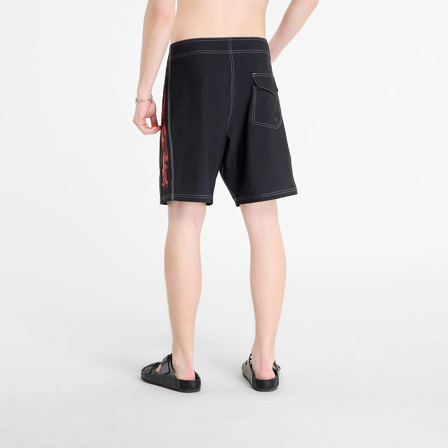 Heritage Flame Boardshort - Pitch Black