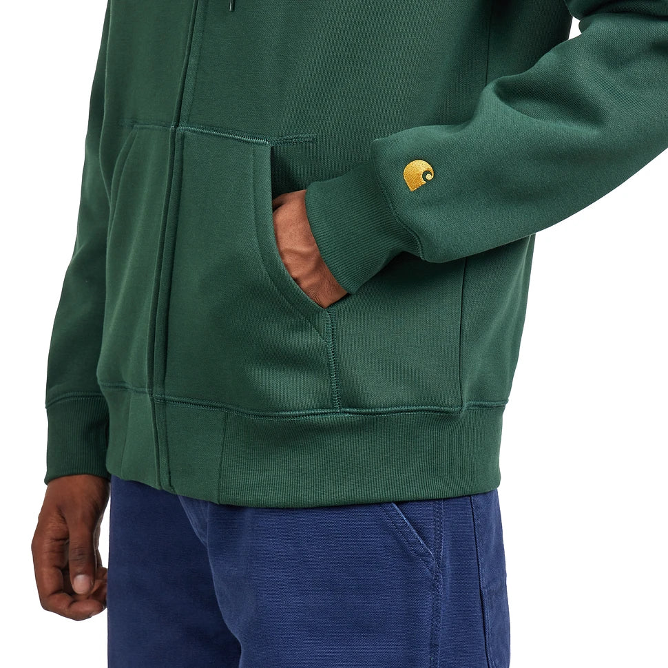 Hooded Chase Jacket - Sycamore Tree/Gold