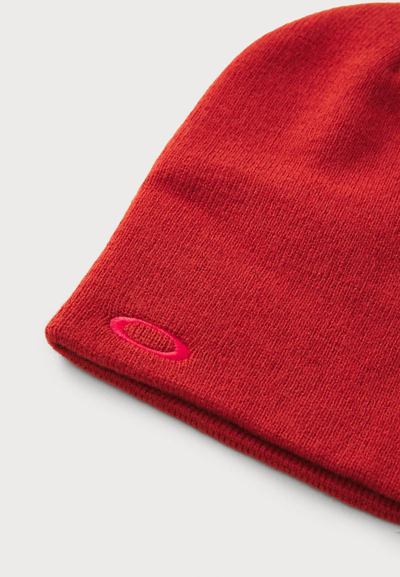 Fine Knit Hat - Flame Red