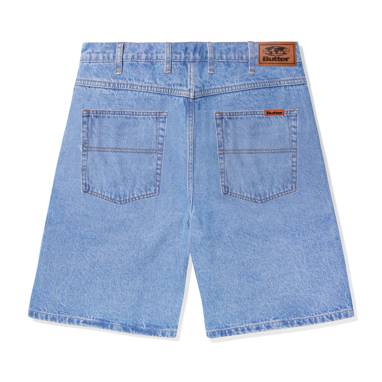 Baggy Denim Shorts - Washed Indigo