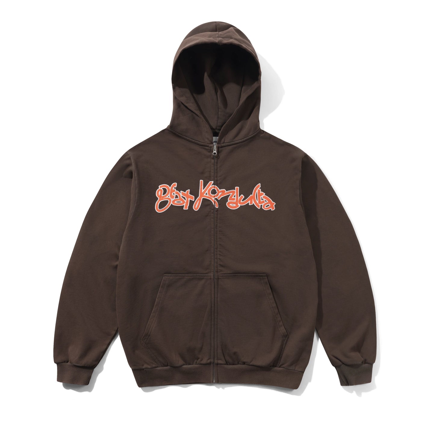 Beat Konducta Zip-Thru Hood - Washed Chestnut