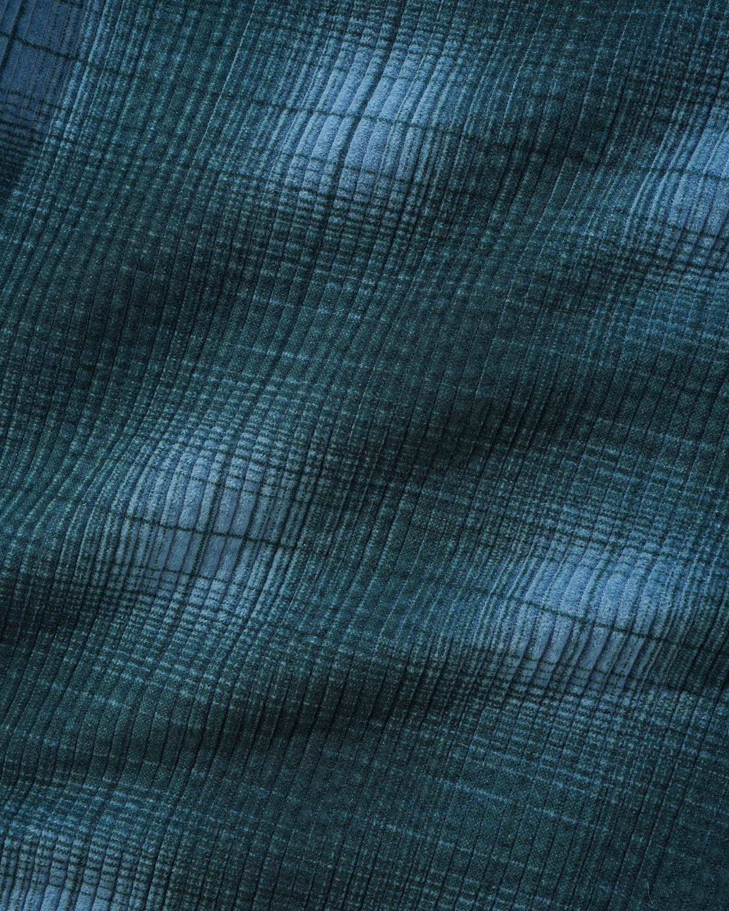 Cord Work Short - Blue Plaid