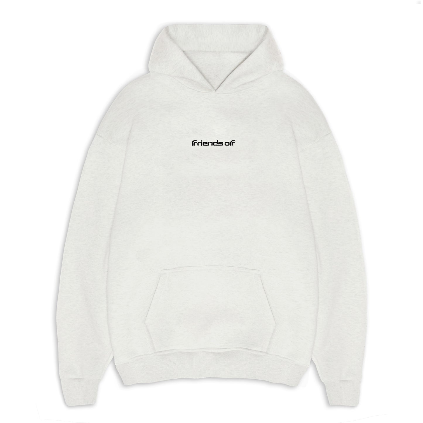 Friends Of 'Micro Logo' Hoody - Ash Heather