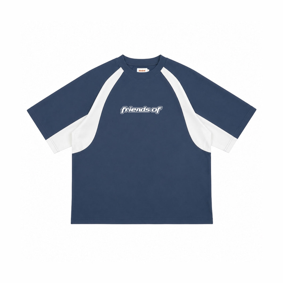 Friends Of 'Vault' Panel T-Shirt - Blue/White