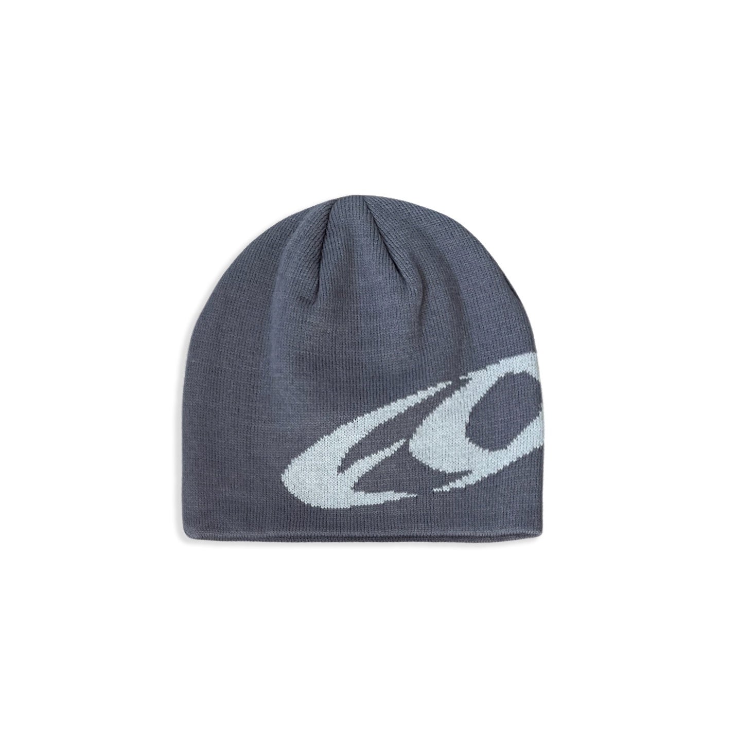 'FO' Skull Beanie - Steel Grey