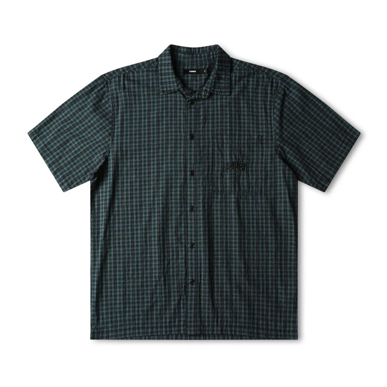 Manners Check SS Shirt - River