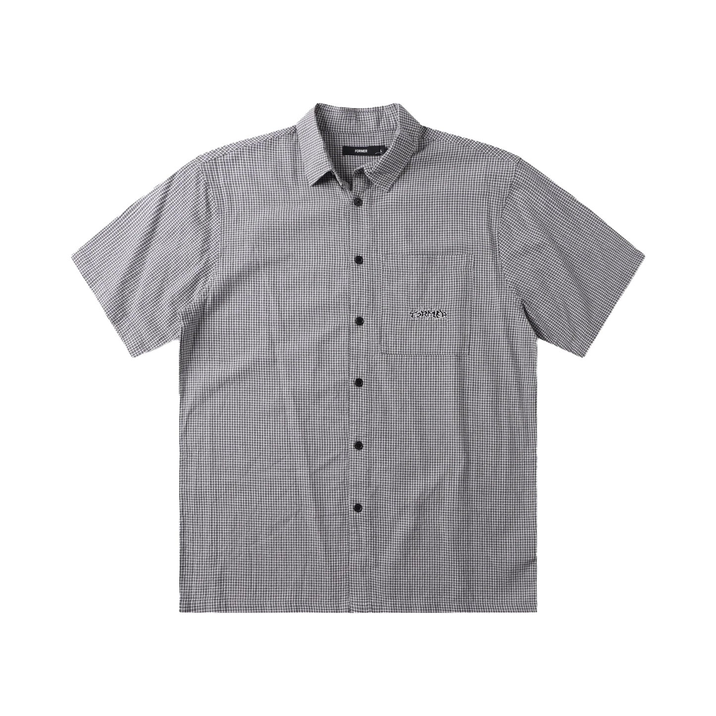 Vivan Check SS Shirt - Navy