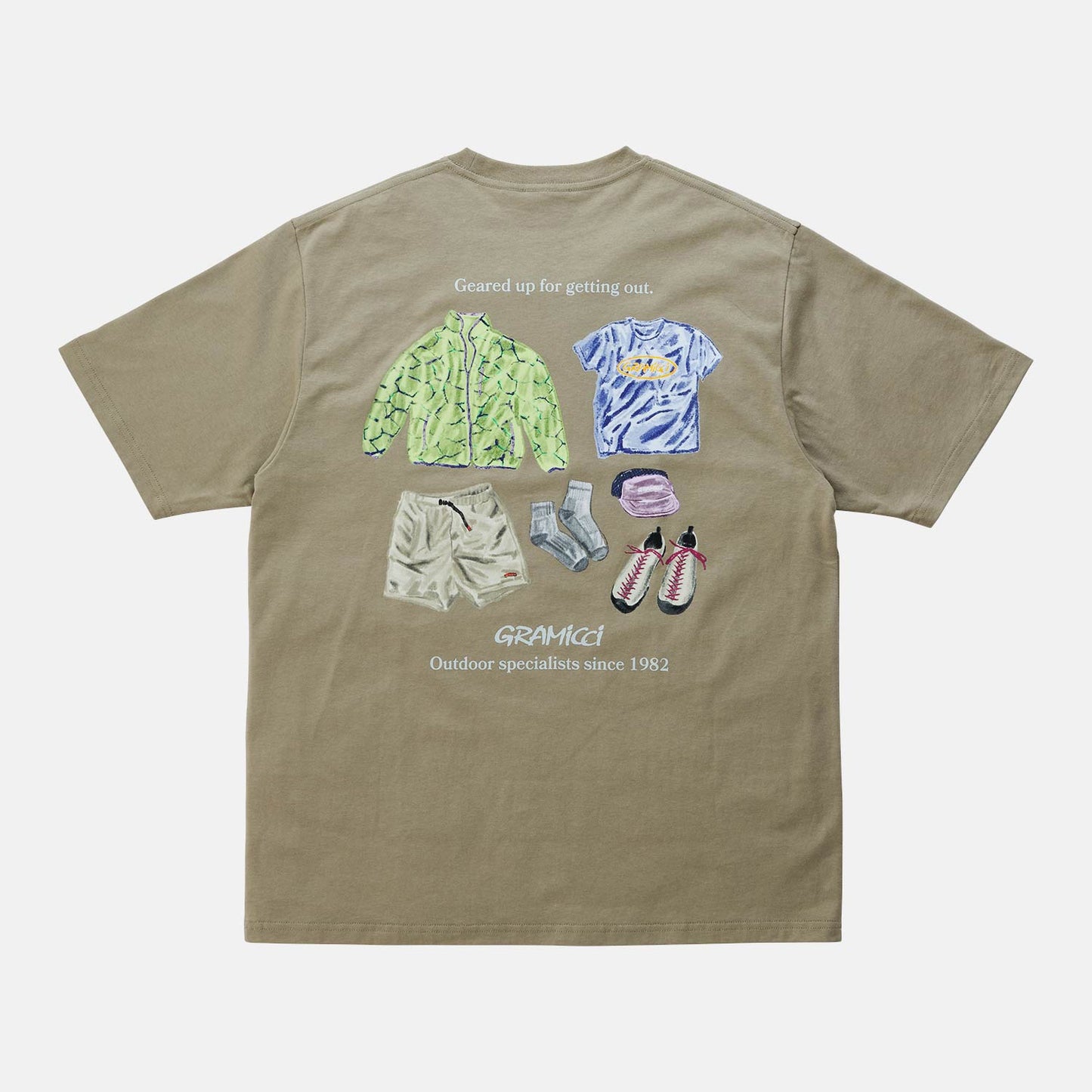Geared Up Tee - Khaki