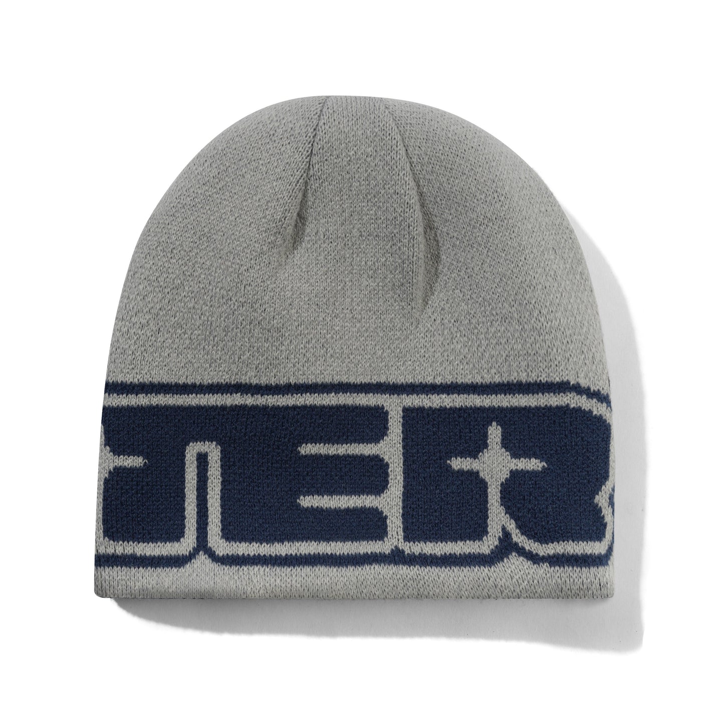 Glint Reversible Skully Beanie - Navy/Grey