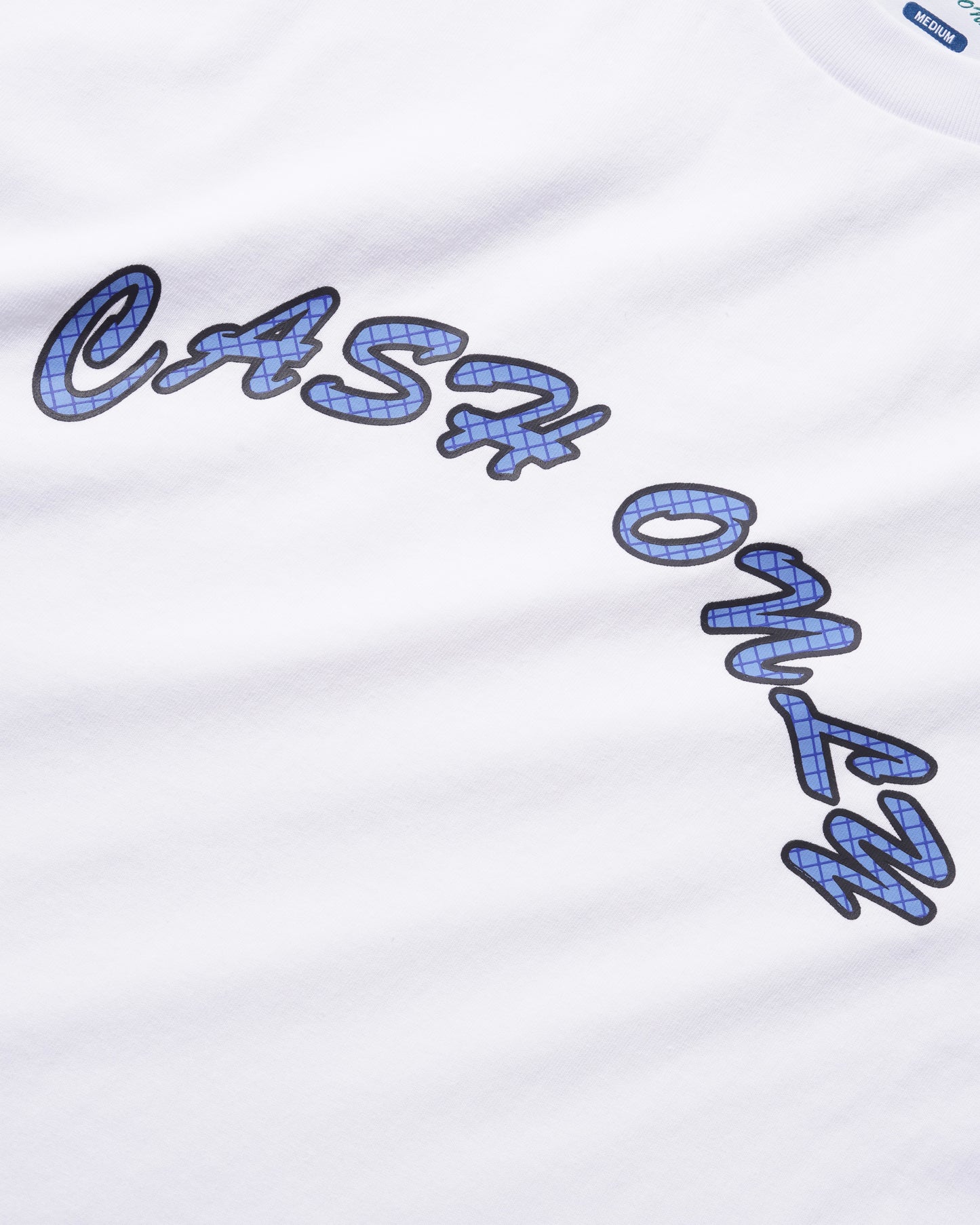 Grid Logo Tee - White