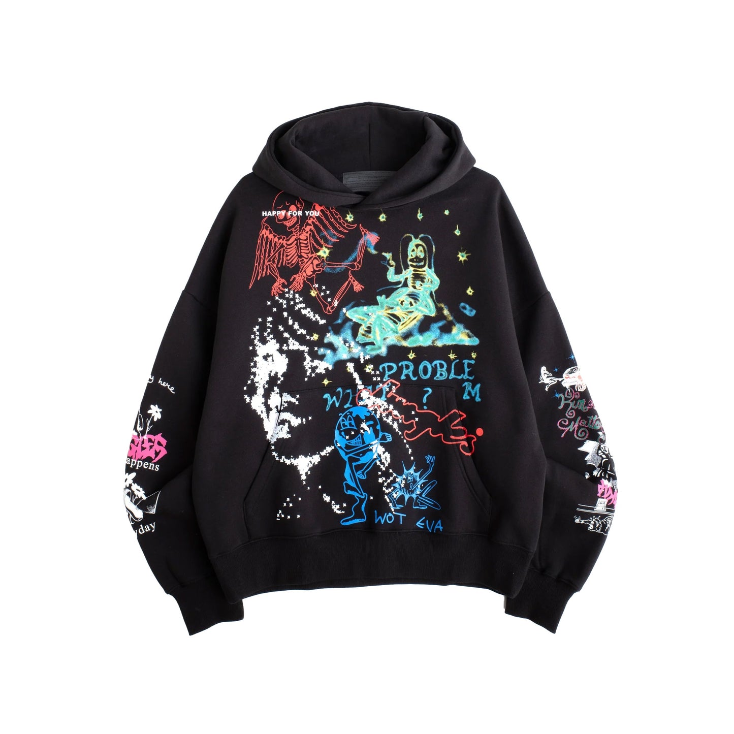 Winter 25 Test Print Hoodie - Black