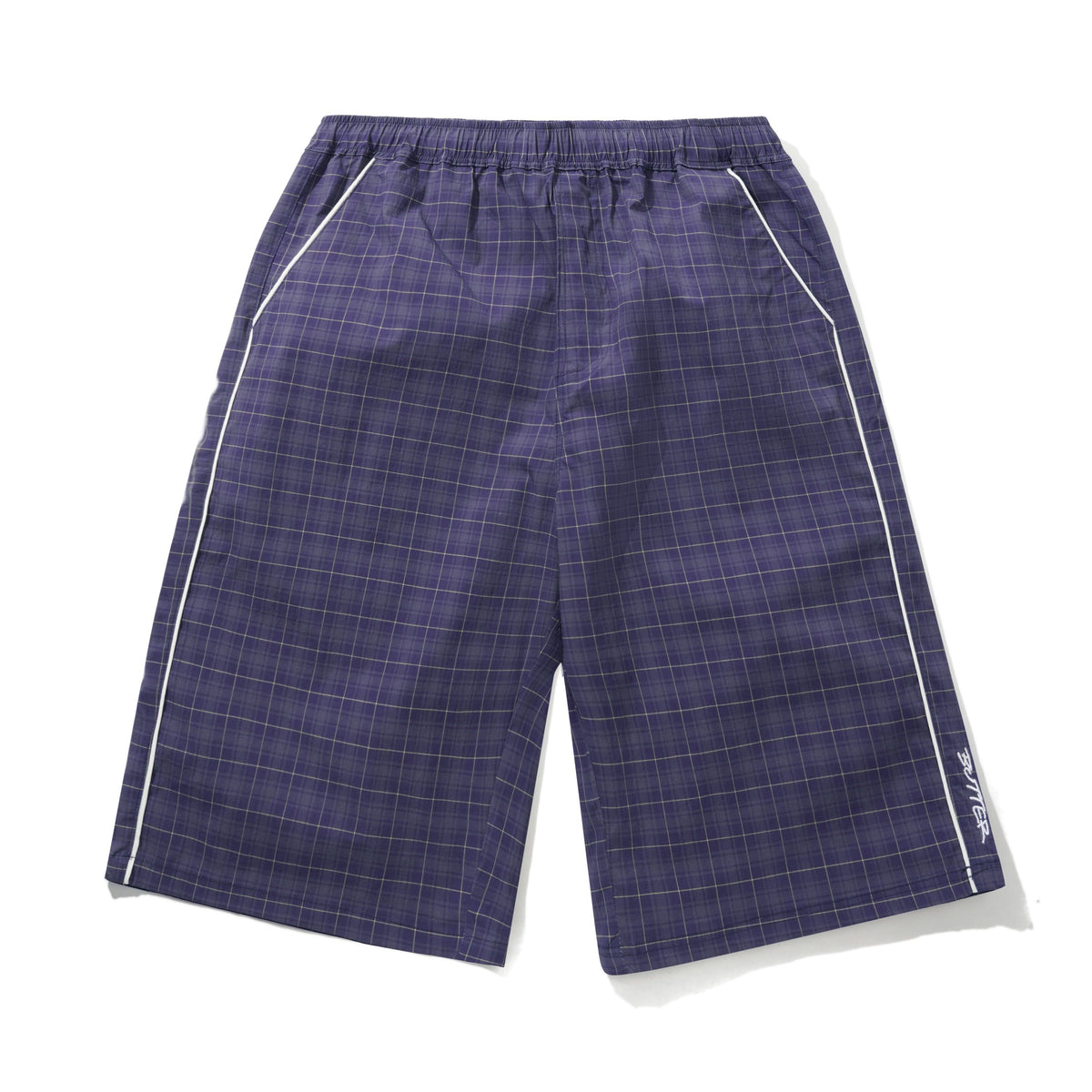 Main Shorts - Navy Plaid