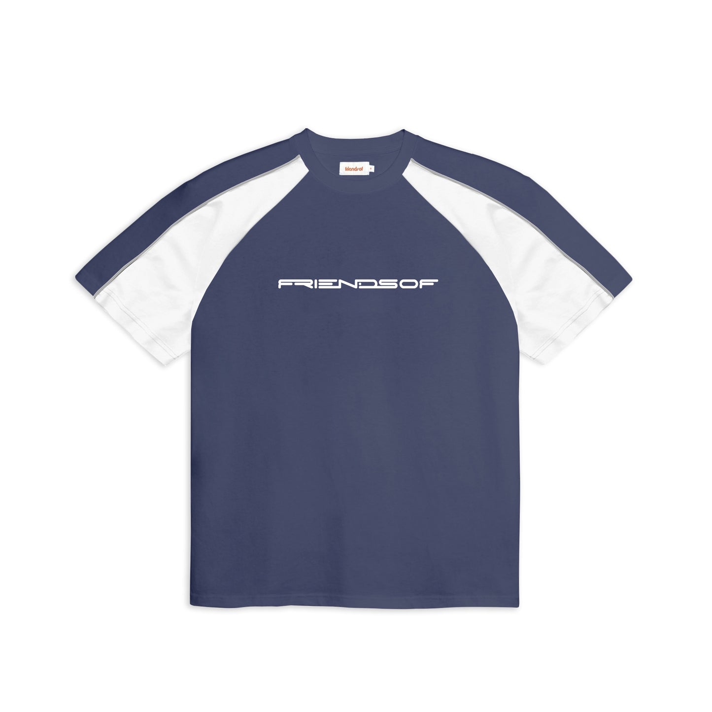 Friends Of 'Y2K' Panel T-Shirt - Navy/White