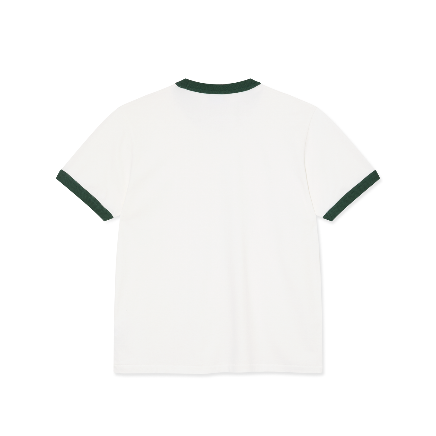 Ringer Tee - Cloud White / Dark Green
