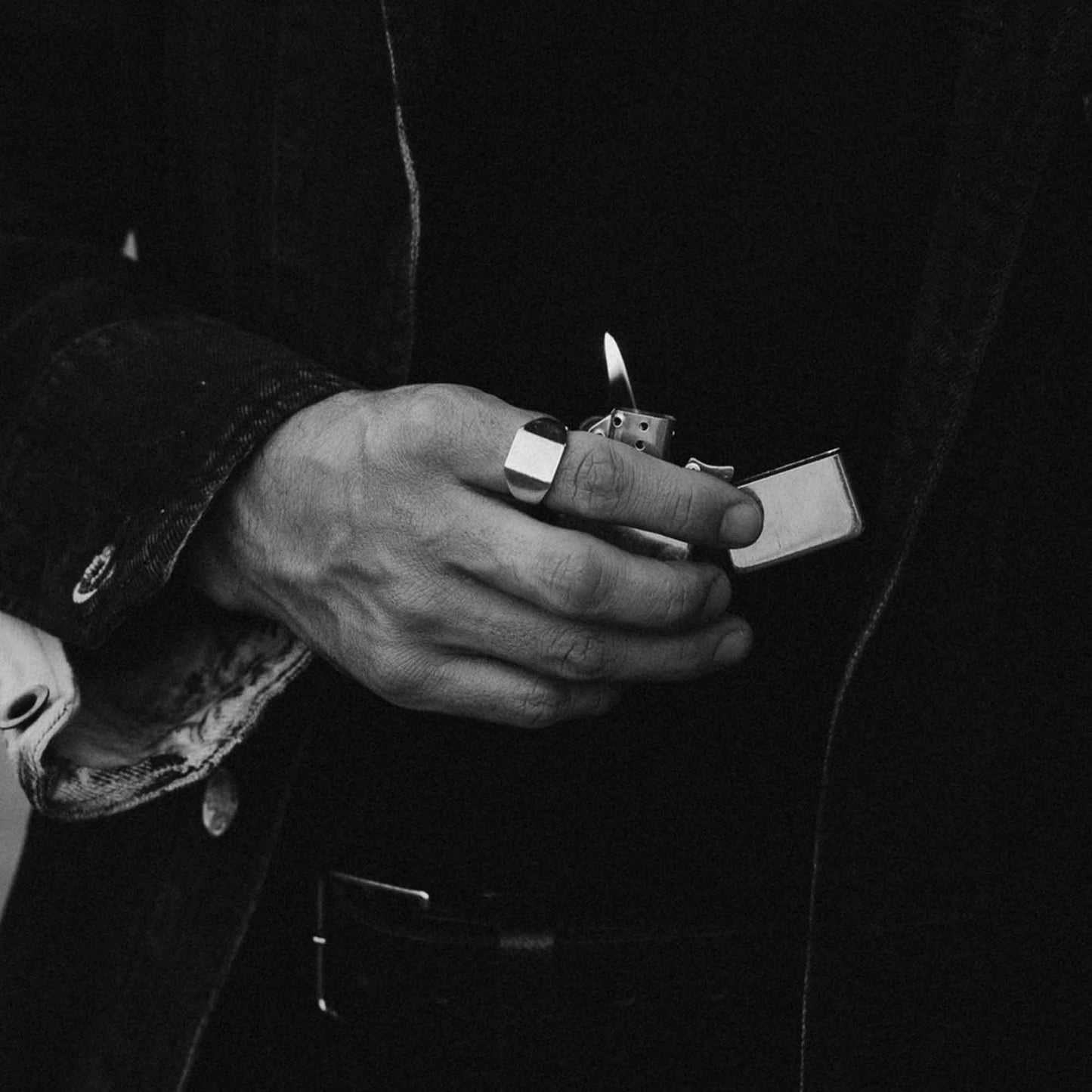 Tall Rectangle Signet Ring
