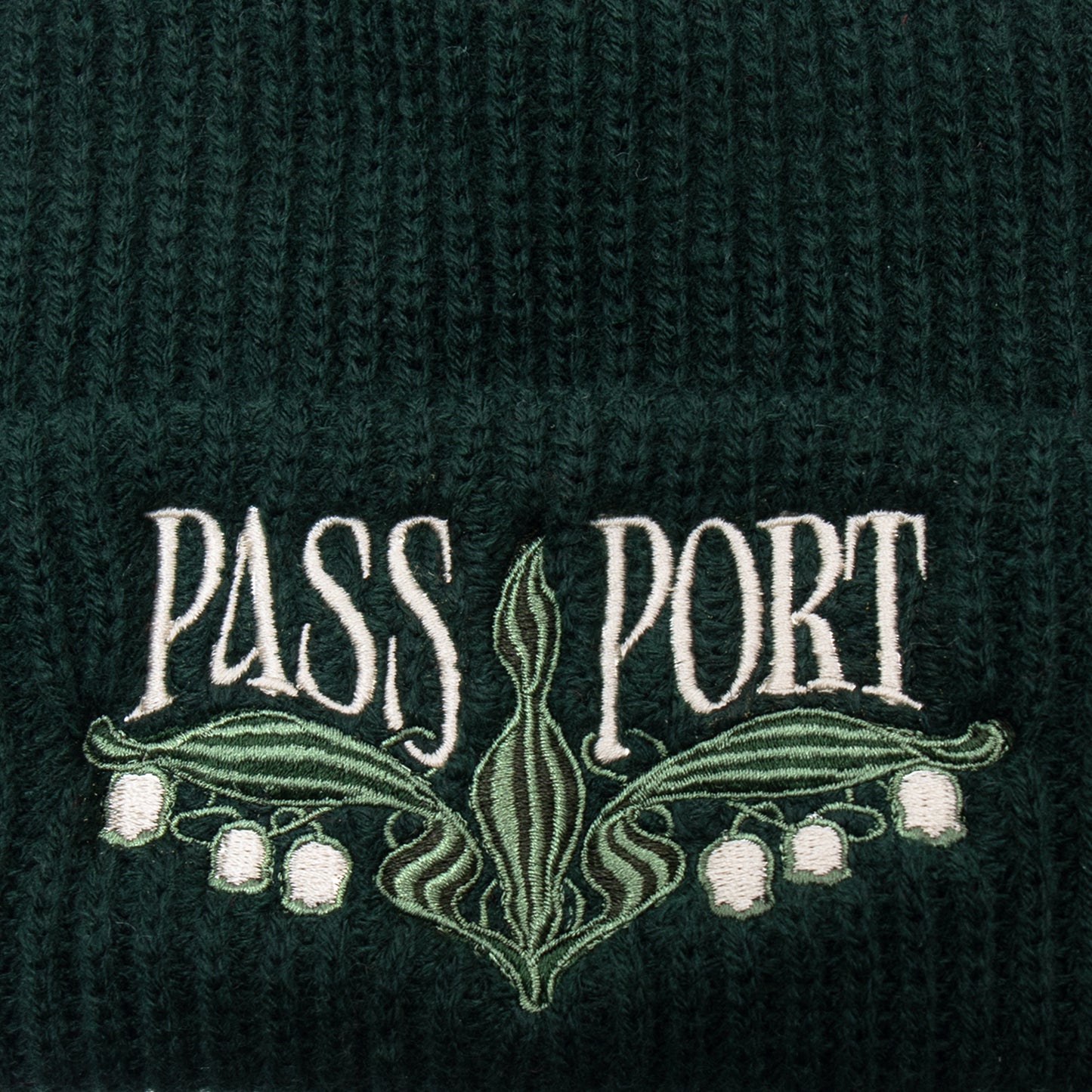 Lily Of The Valley Beanie - Dark Green