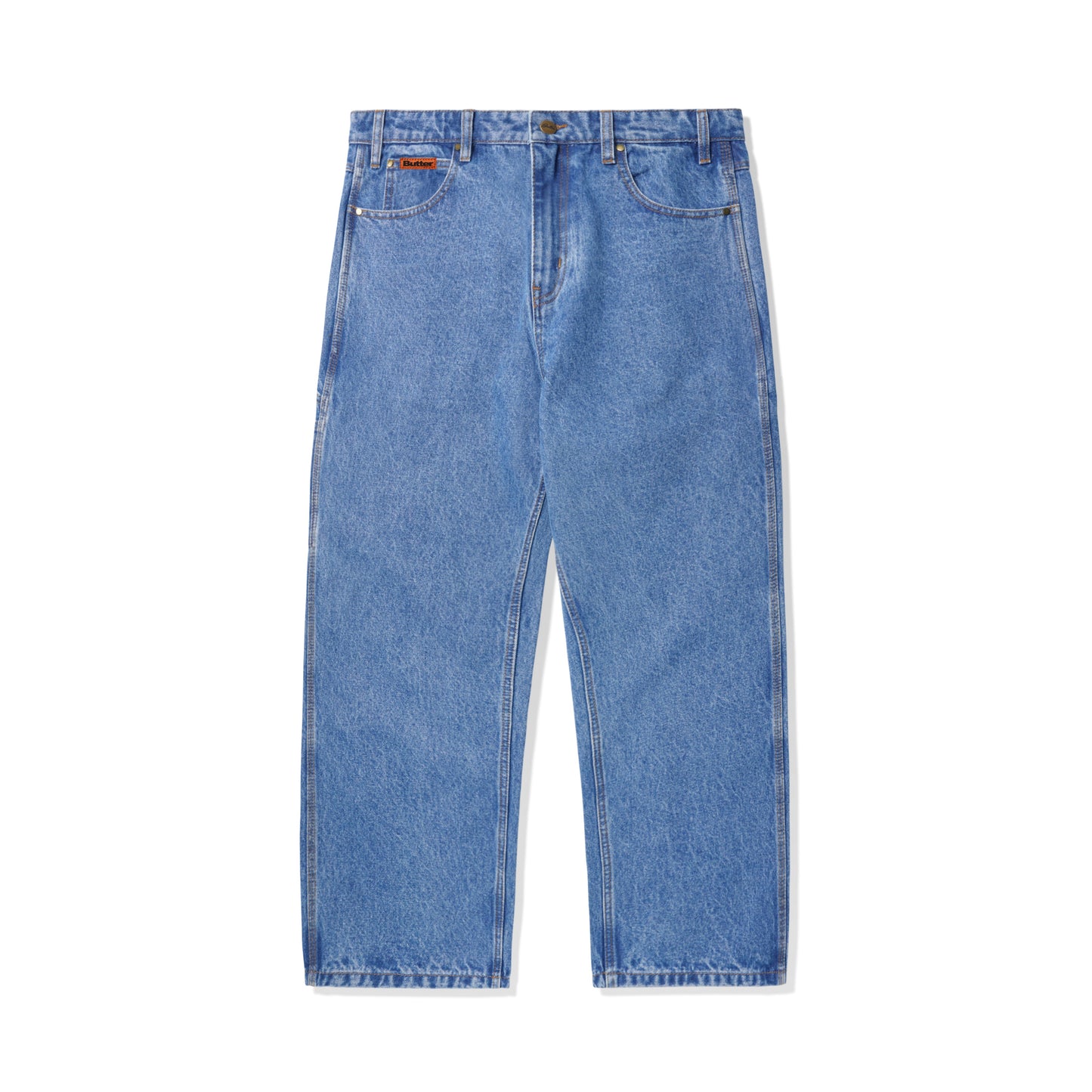 Relaxed Denim Jeans - Washed Indigo