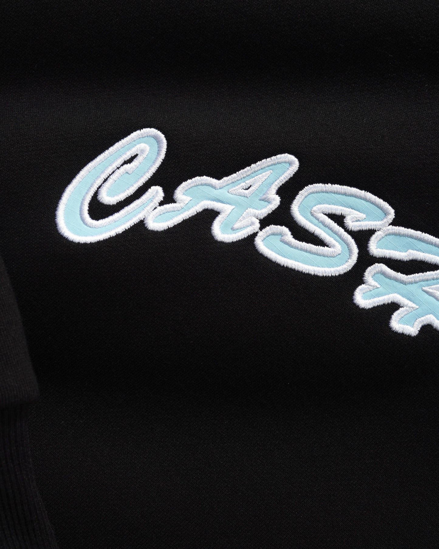 Ripstop Logo Applique Pullover Hood - Black