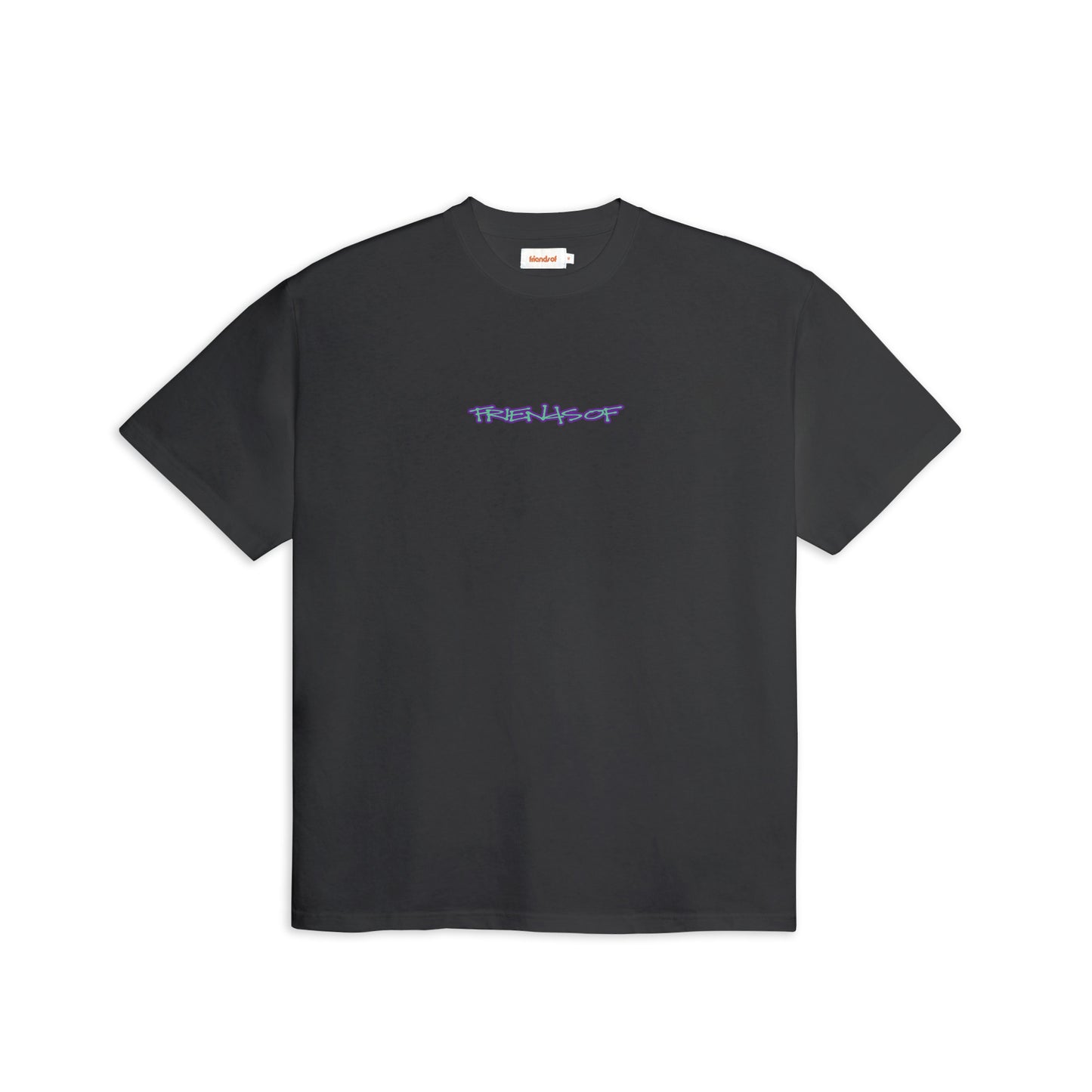 Friends Of 'Scribble Logo' T-Shirt - Charcoal/Multi