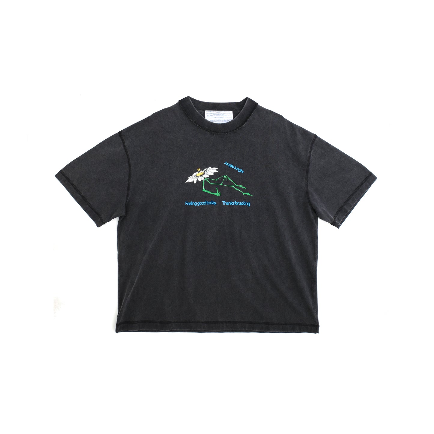 Thanks For Thanks For Asking Reversible Tee - Black