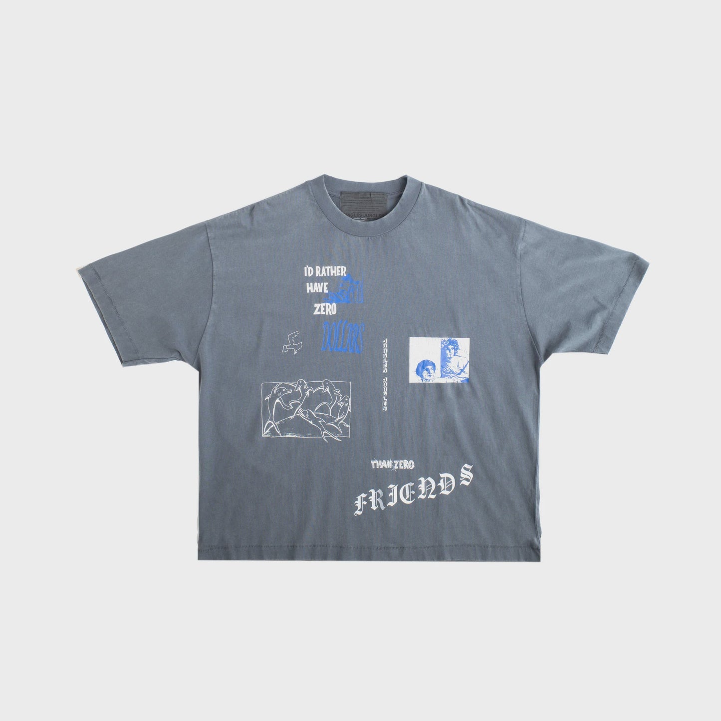 I'd Rather Tee - Vintage Blue