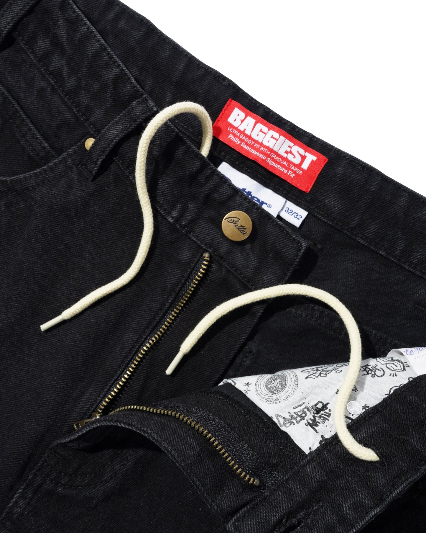 Santosuosso Denim Jeans - Flat Black