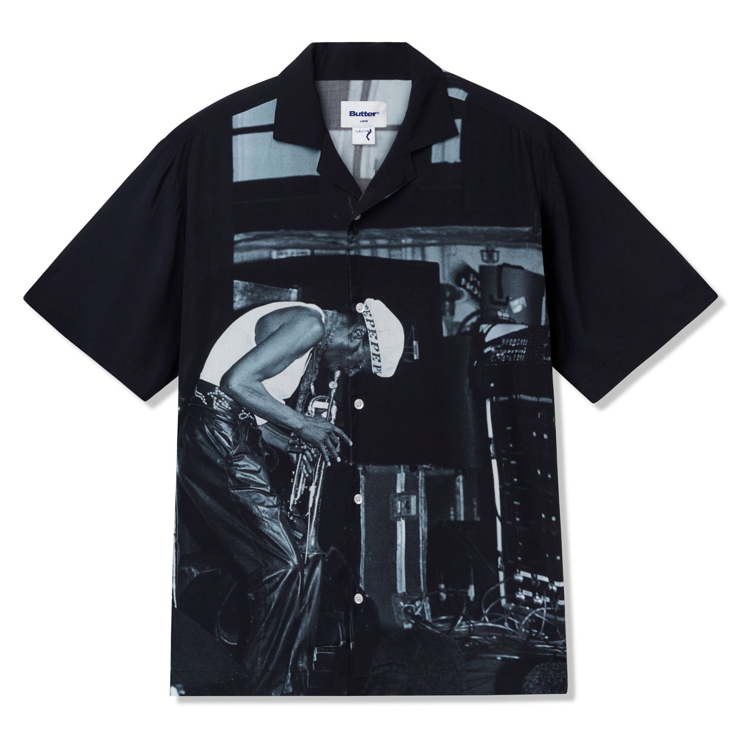 Savoy Rayon Shirt - Black
