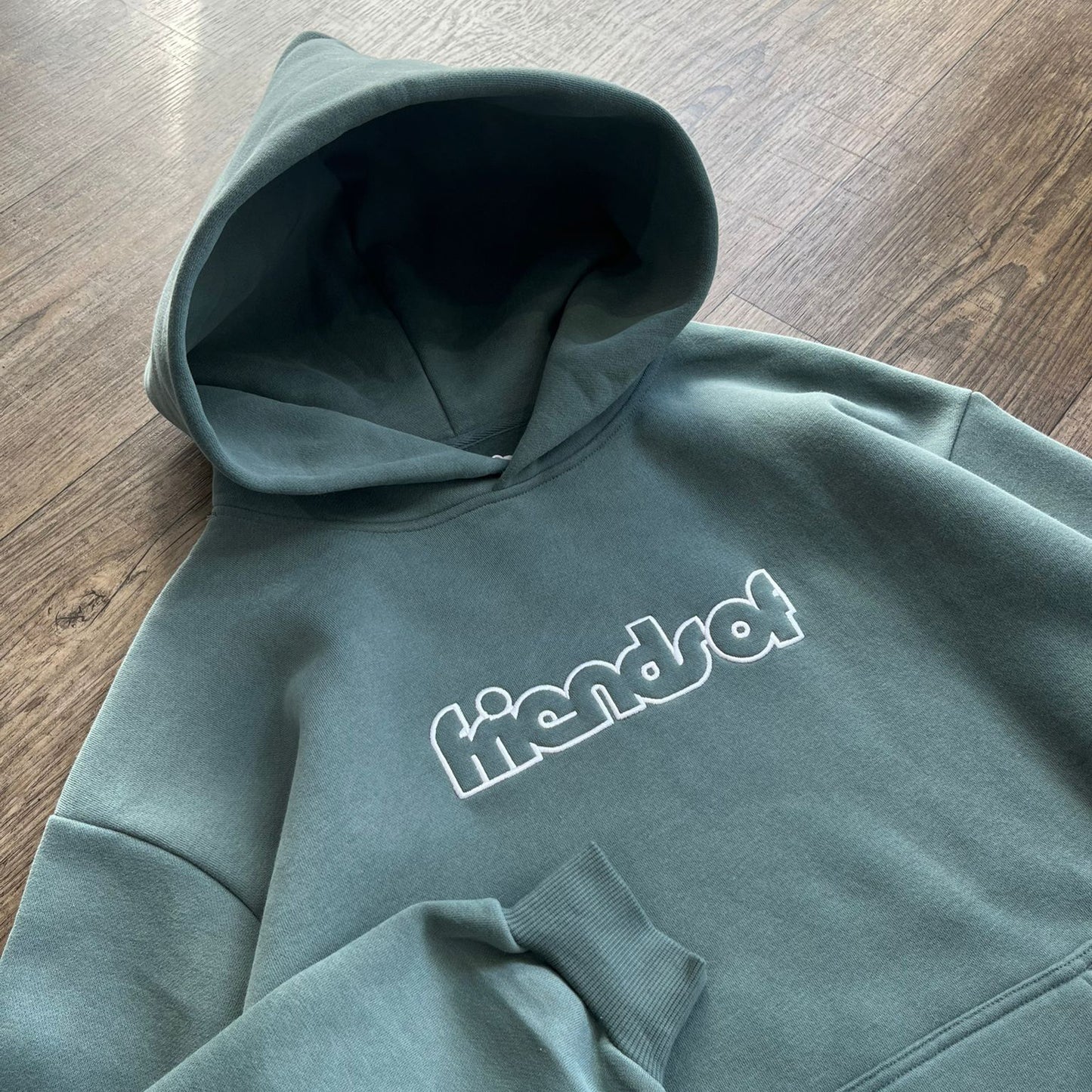 Friends Of 'Keyline Logo' Hoody - Dusty Sage