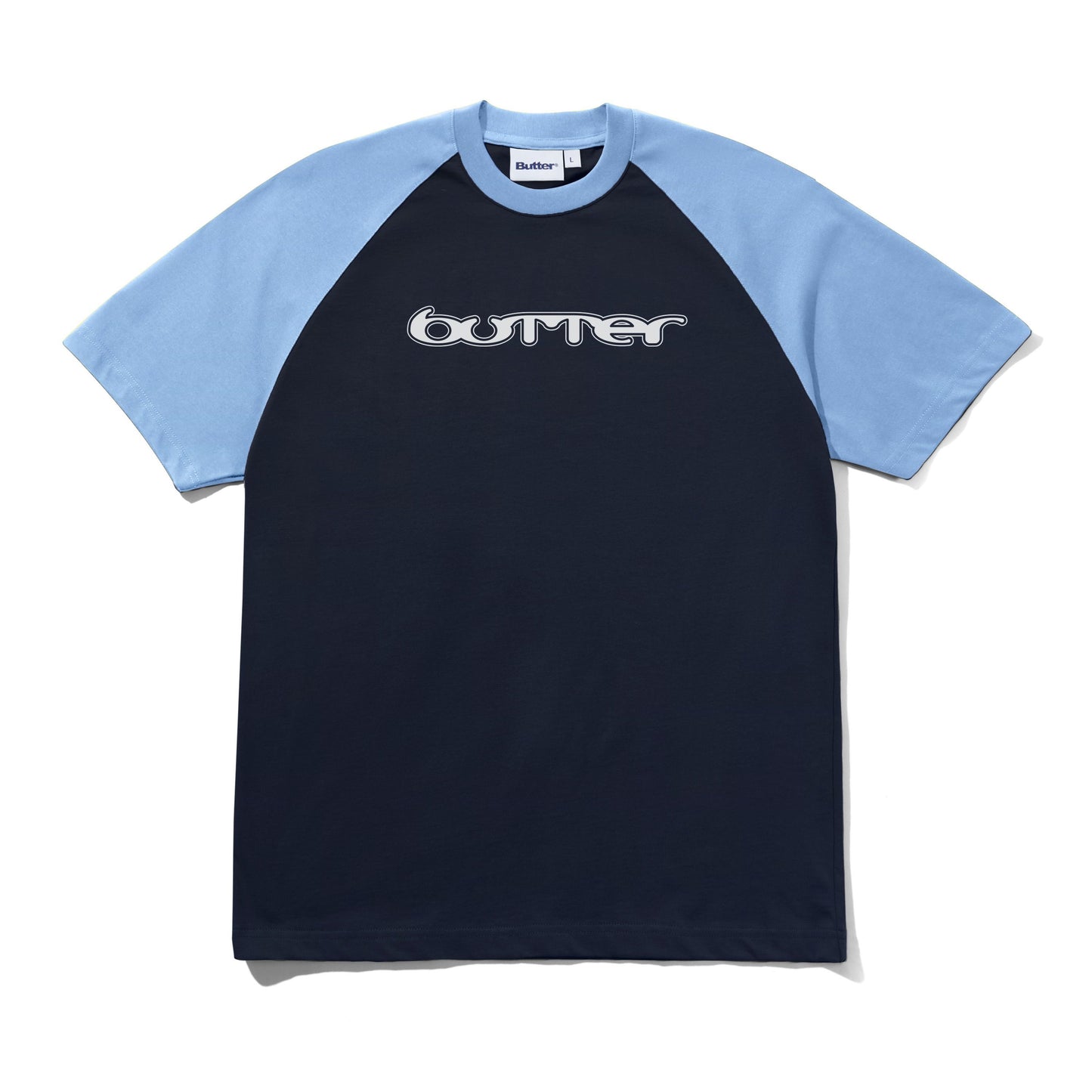 Witness Raglan Tee - Sky/Navy