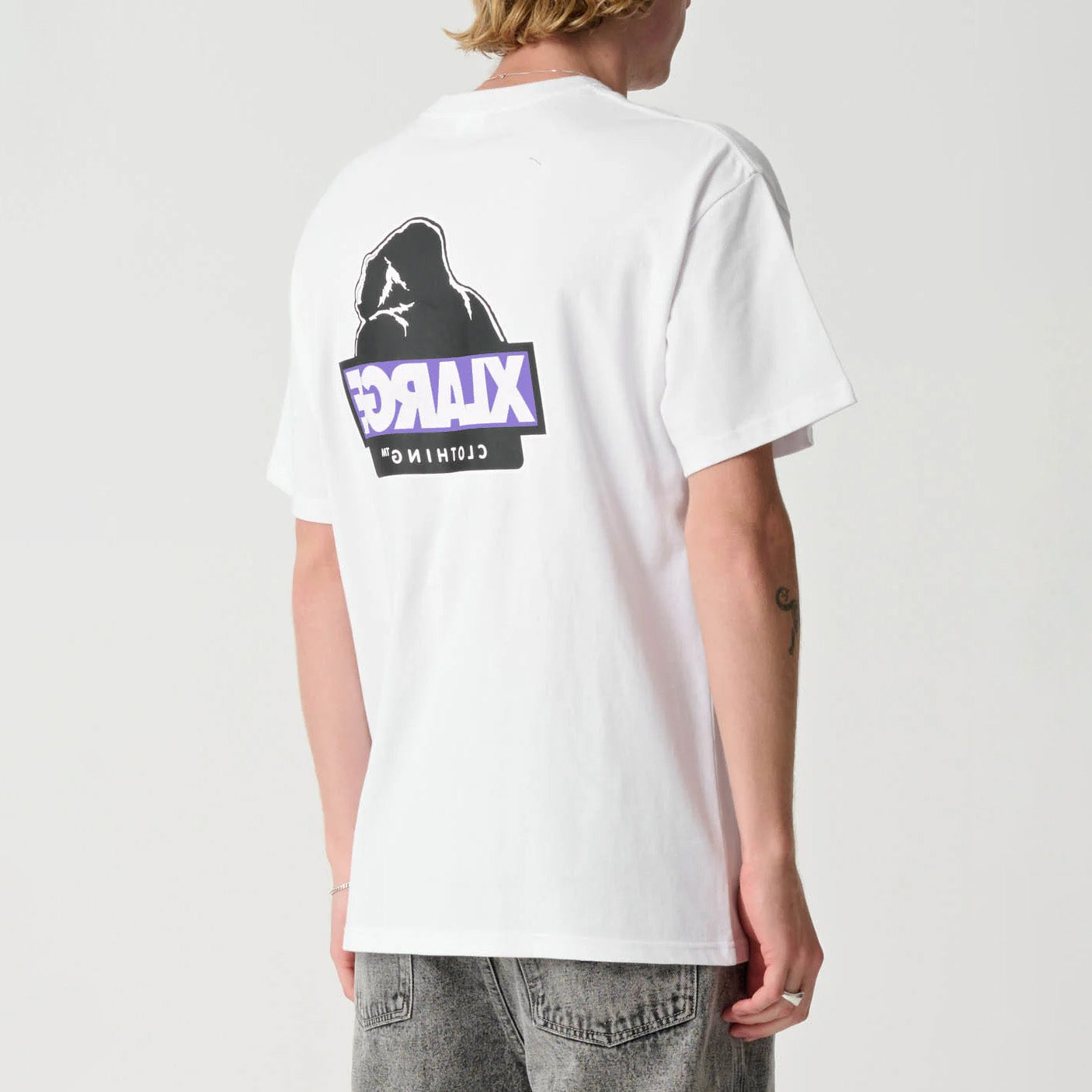 Slanted S/S Tee - White
