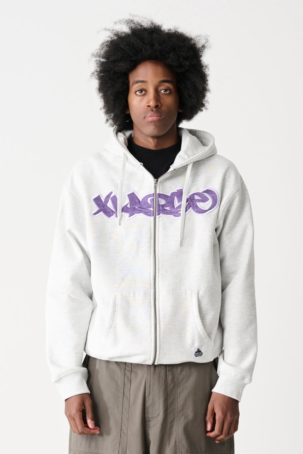 Mark Zip Thru Hood - Snow Marle