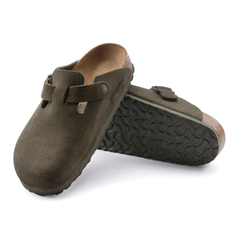 Boston - Modern Thyme Suede Leather