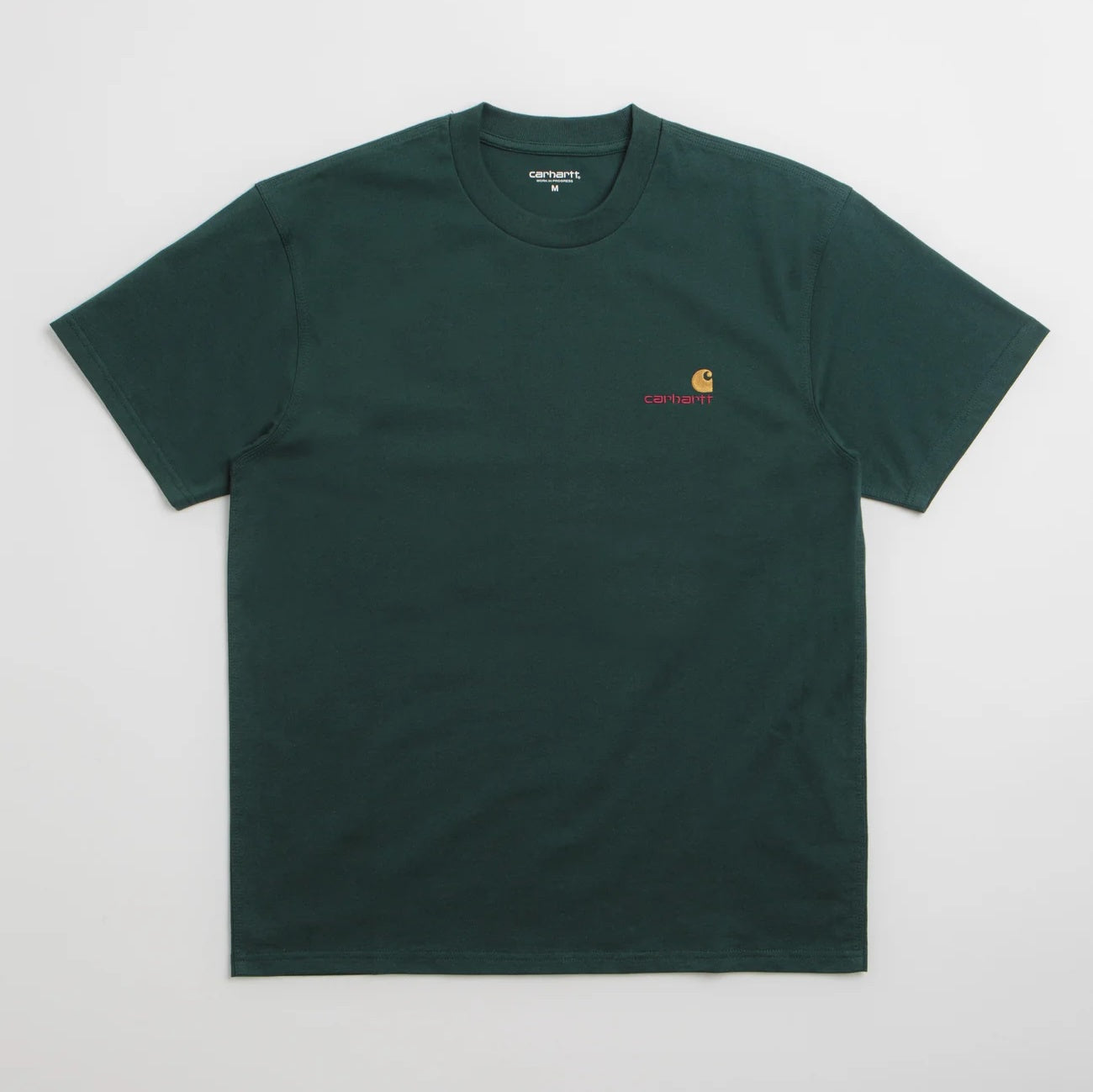 S/S American Script T-Shirt - Dark Fir