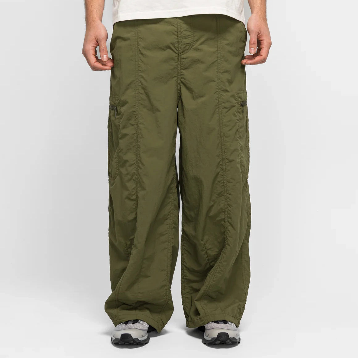 Nylon Balloon Pant - Olive