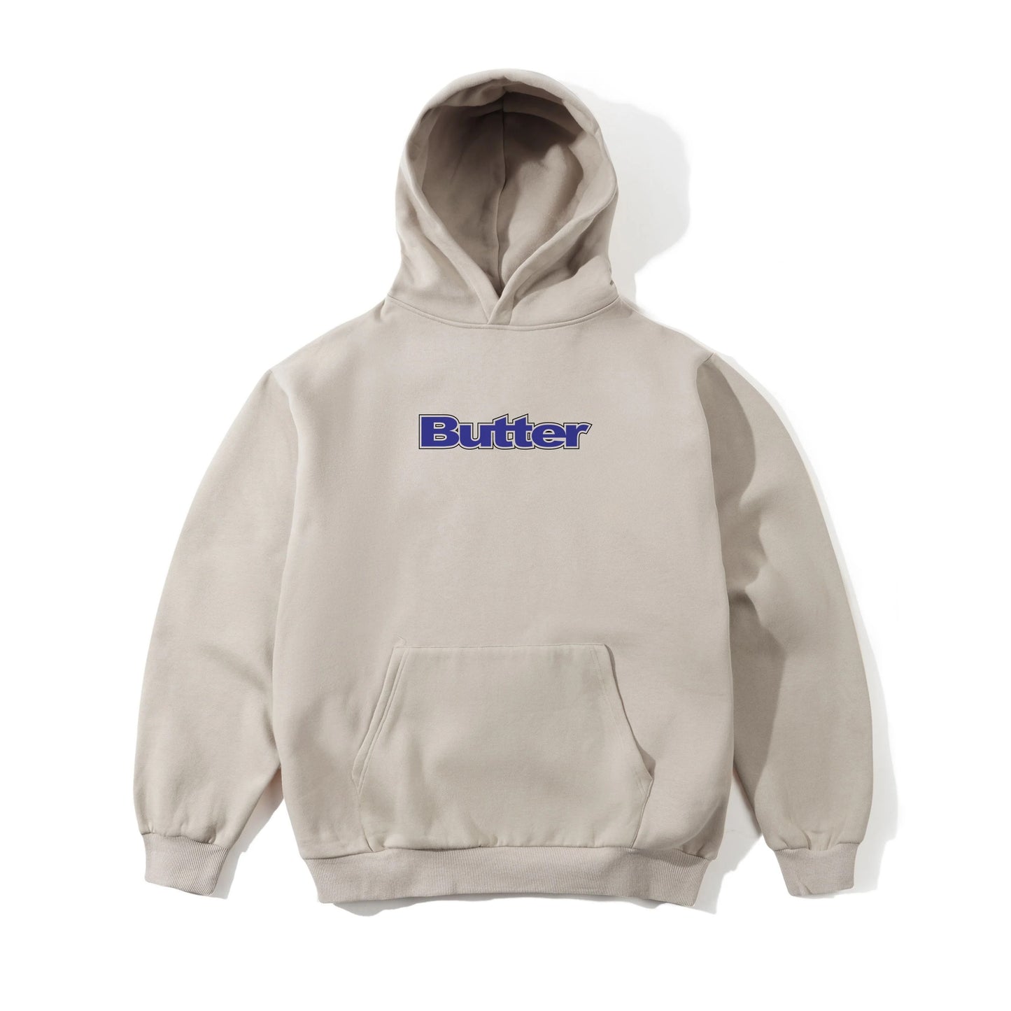 Outline Logo Pullover Hood - Bone