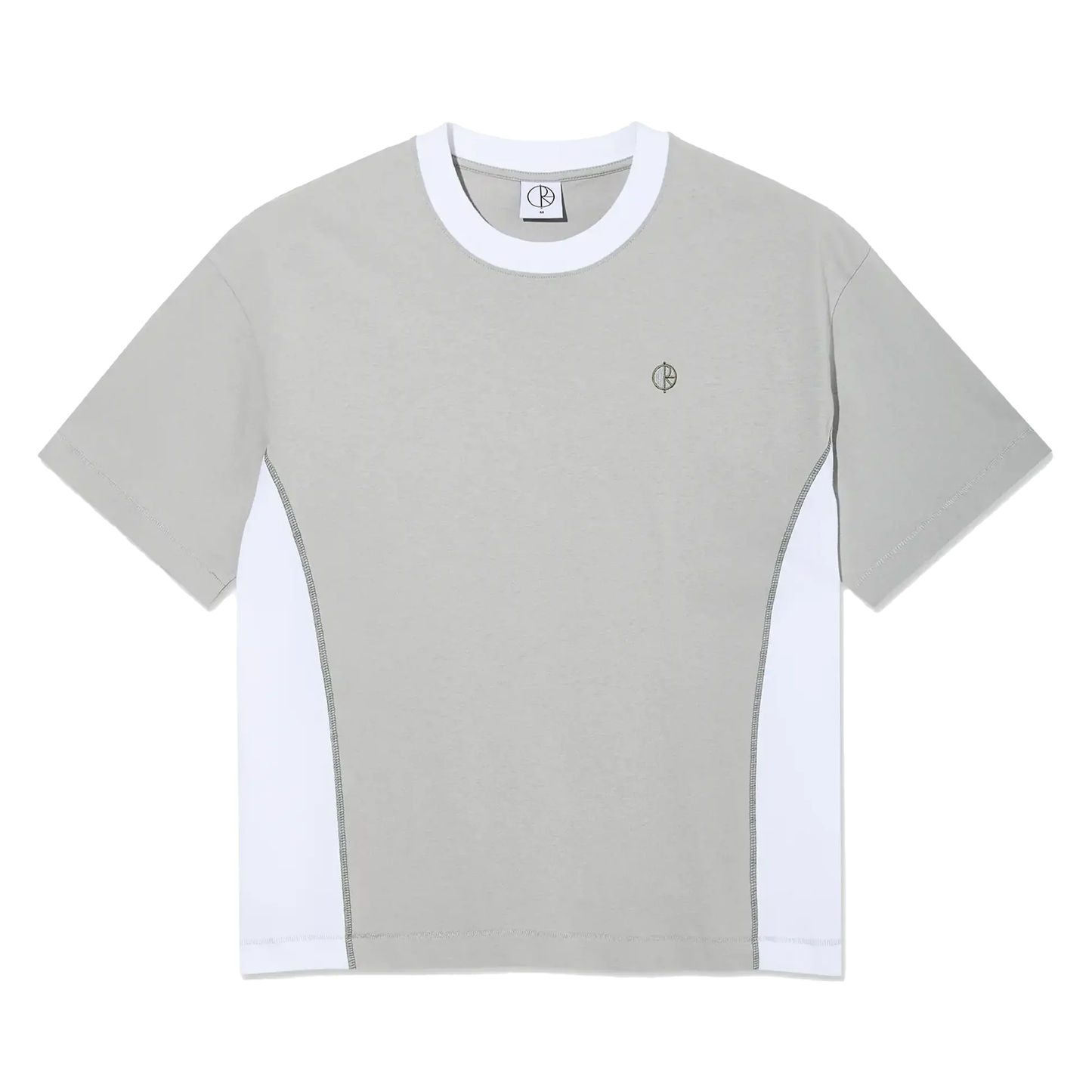 Surf Panel Tee - Silver/White