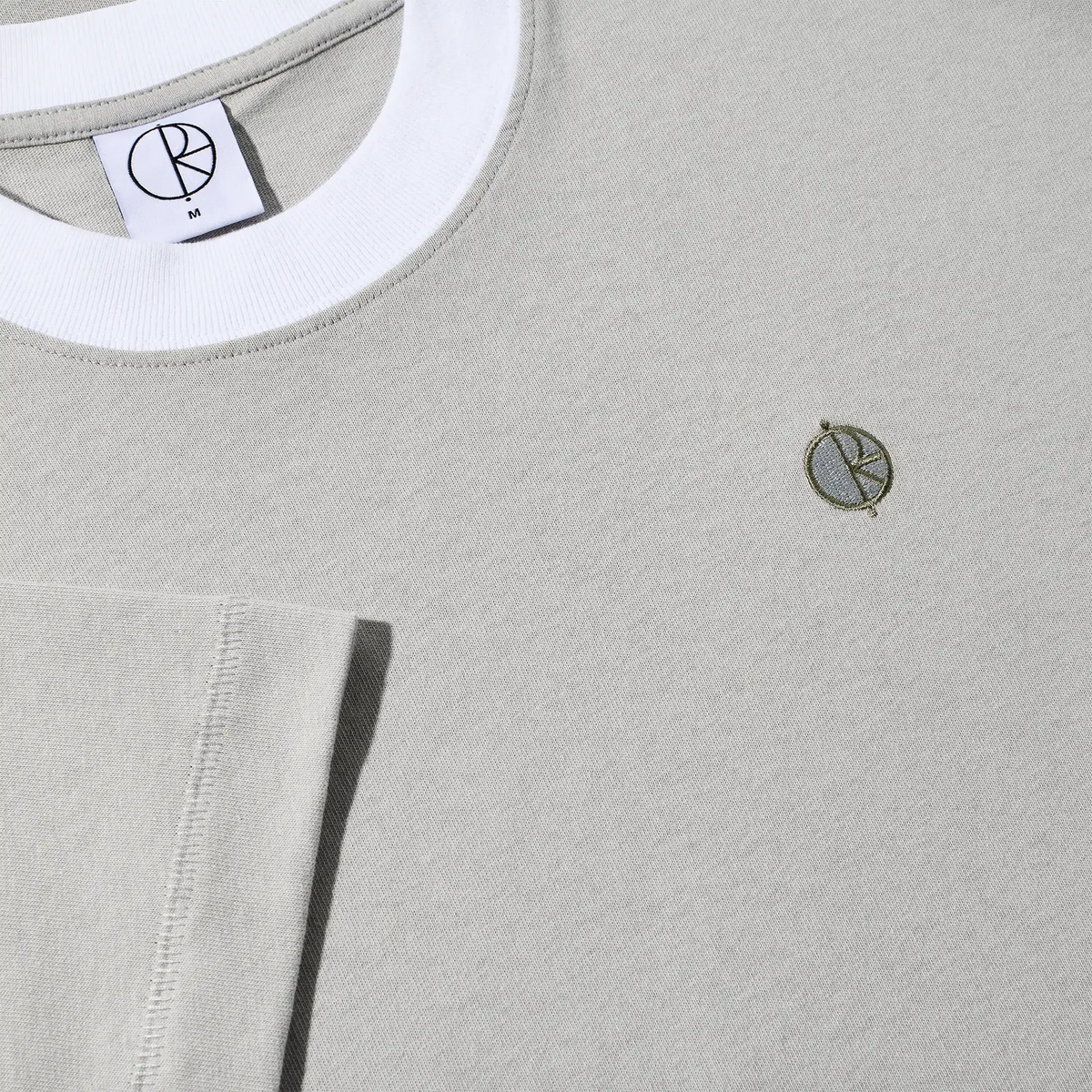 Surf Panel Tee - Silver/White