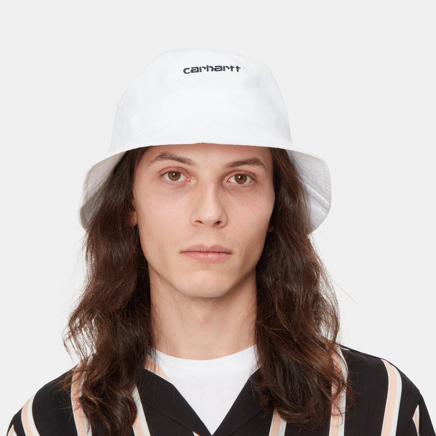 Script Bucket Hat - White / Black
