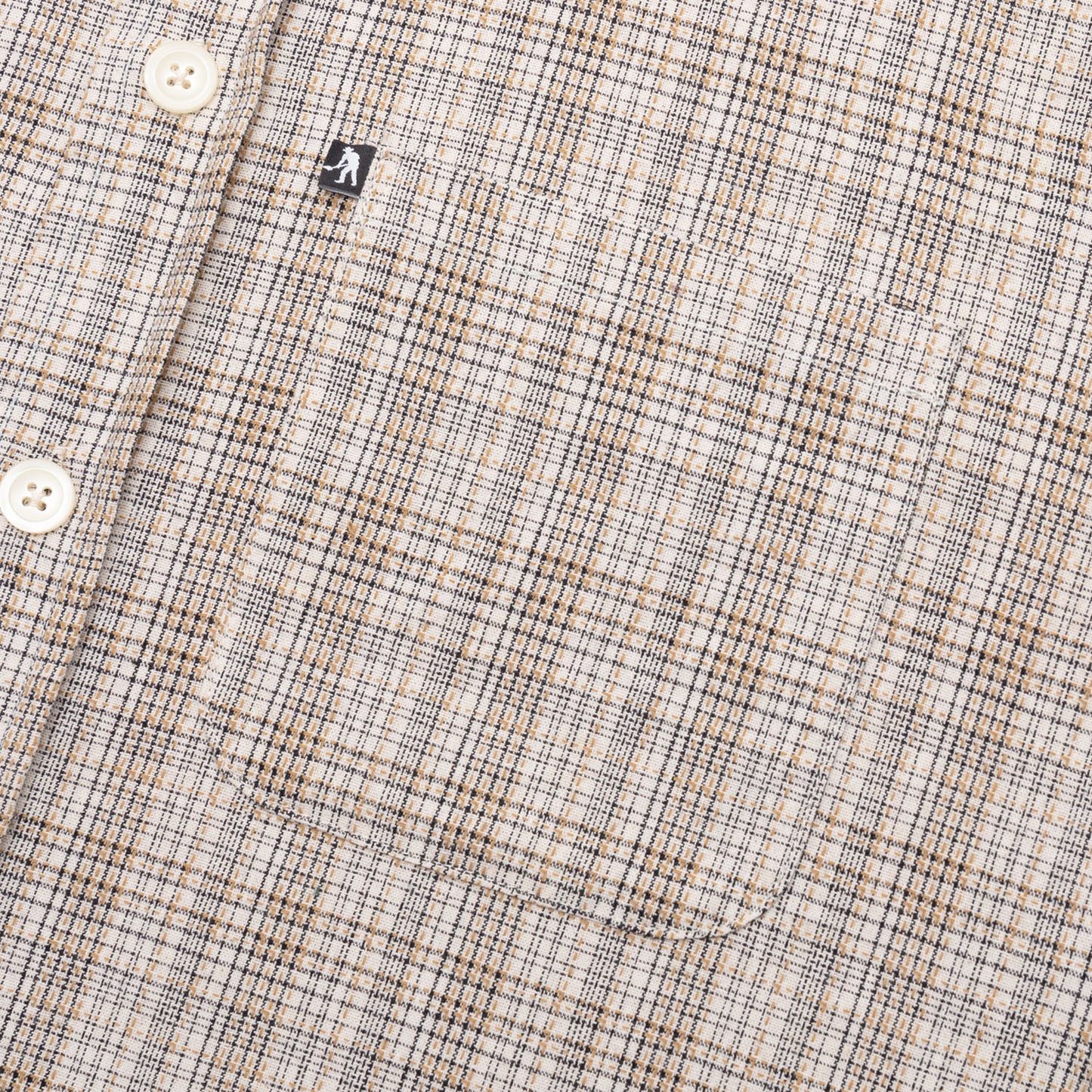 Workers S/S Check Shirt - Black/Bronze