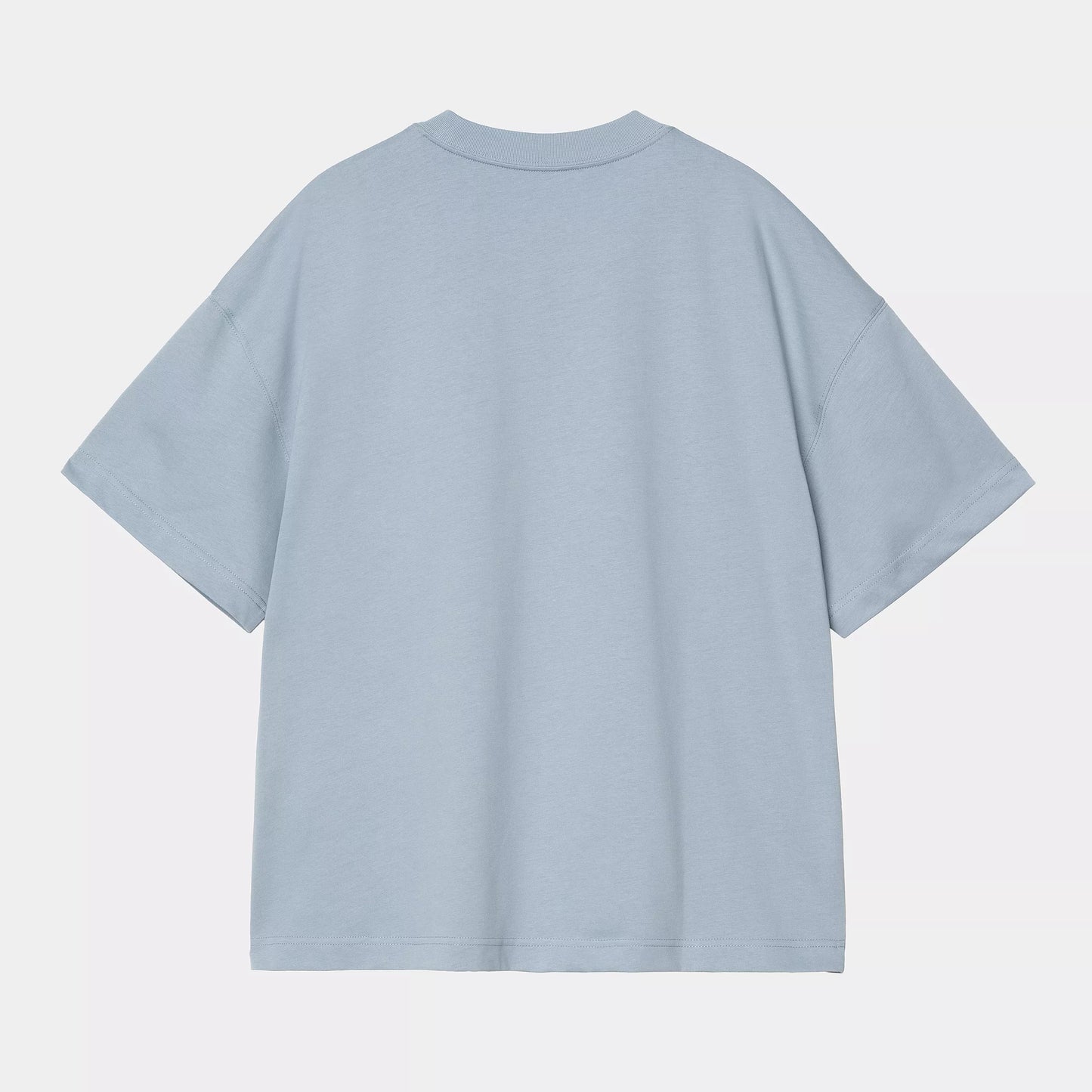 SS Signature Script T-Shirt - Frosted Blue/White