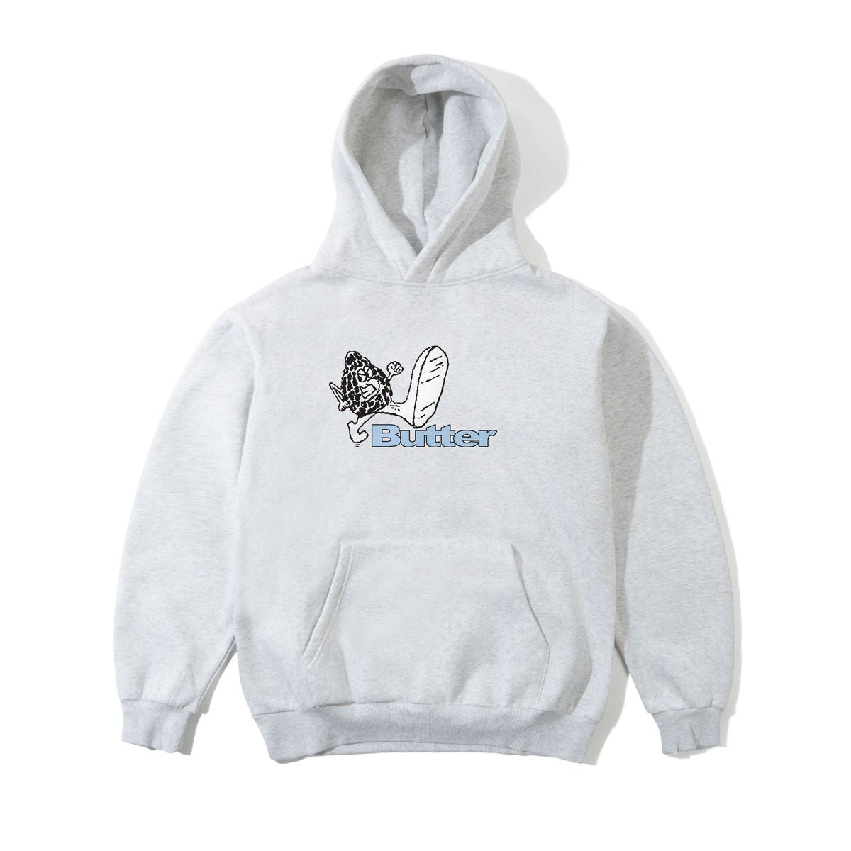 Steppin' Logo Pullover Hood - Ash