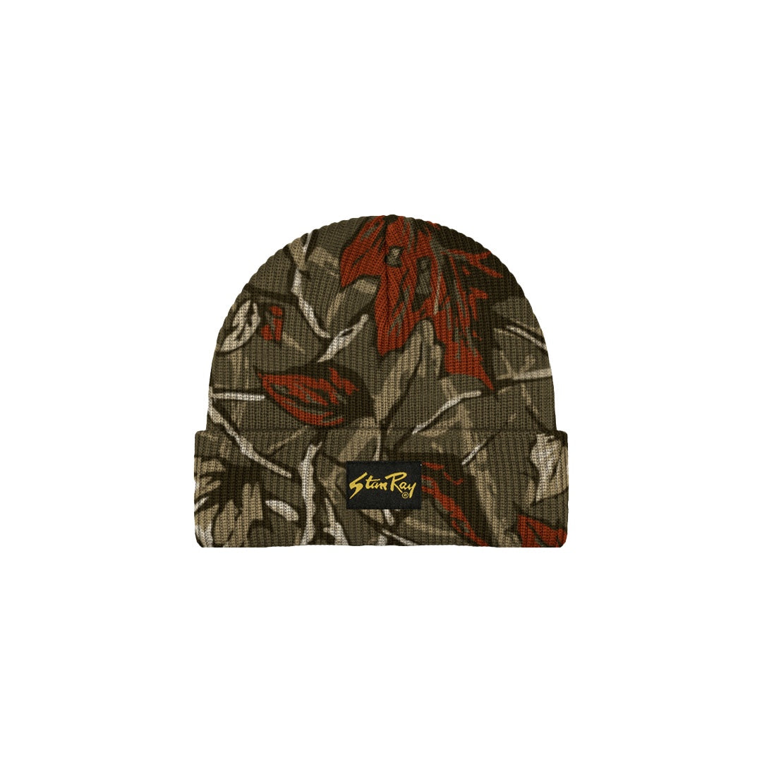 Label Cuff Beanie - Oak Camo