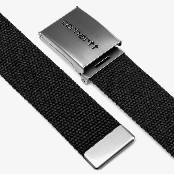 Clip Belt Chrome - Black