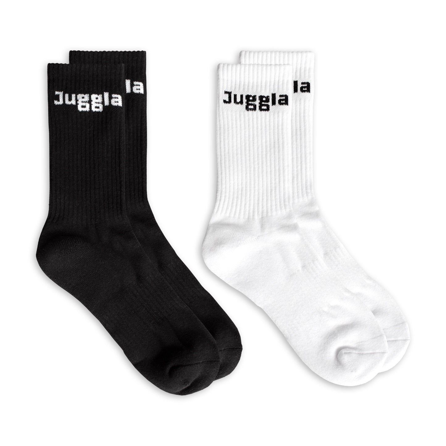 Crew Sock Twin Pack - Black/White