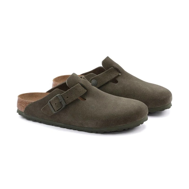 Boston - Modern Thyme Suede Leather